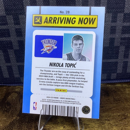 2024-25 Hoops Winter #28 Nikola Topic Arriving Now