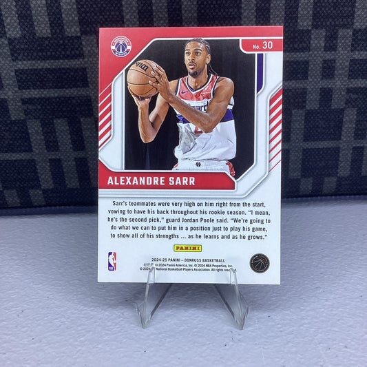 Alexandre Sarr 2024-25 Donruss Franchise Features RC #30 Washington Wizards