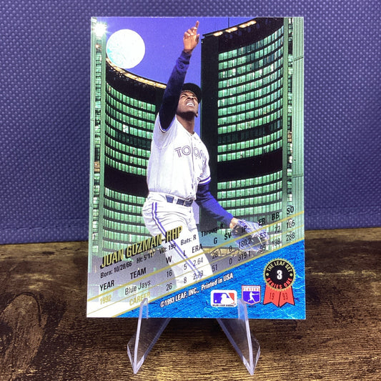 Leaf 1993 Juan Guzman The Leaf set #3 Series One Toronto Blue Jays