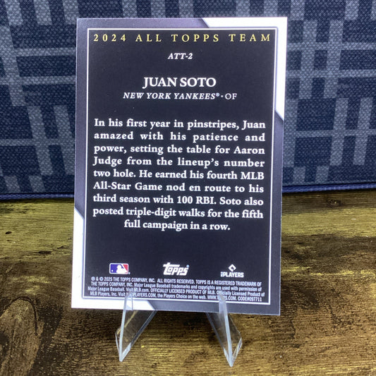 Juan Soto 2025 Topps Series 1 2024 All Topps Team #ATT-2