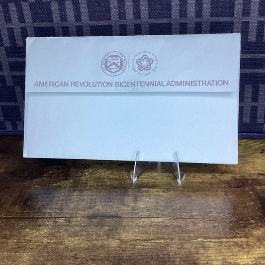 1976 Bicentennial 1st Day Cover W/Stamps & Thomas Jefferson Medal U.S. Govt.