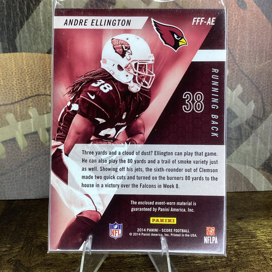 2014 Score Andre Ellington Future Franchise Fabrics Card # FFF-AE Cardinals