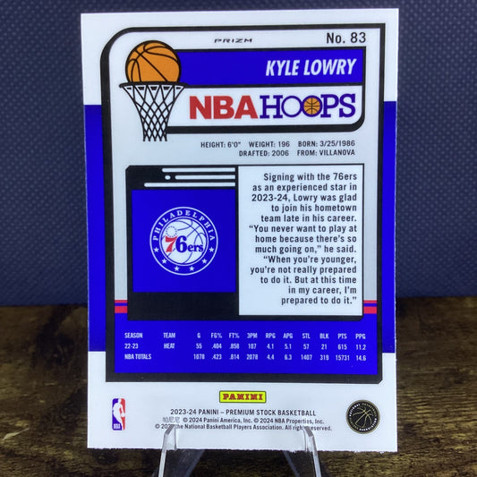 2023-24 Panini Nba Hoops Premium Stock - Kyle Lowry #83