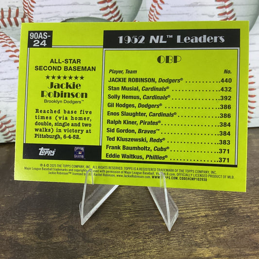 2025 Topps Series 2 - 1990 Topps Baseball All-Stars Jackie Robinson #90AS-24