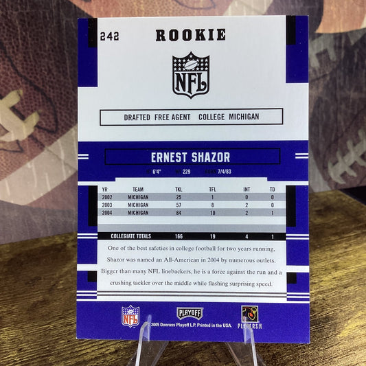 2005 Playoff Prestige - Rookie Ernest Shazor #242 (RC)