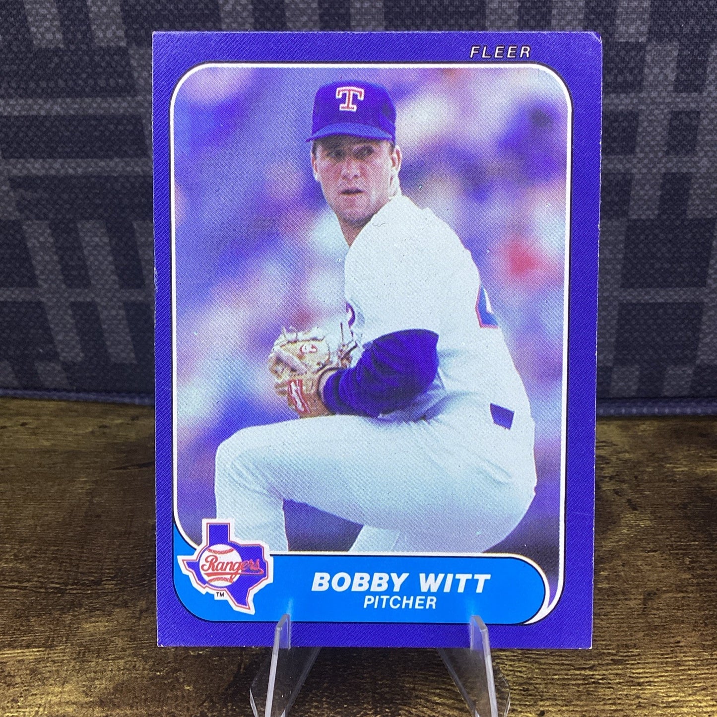 Bobby Witt 1986 Fleer Update #U-129 Baseball Card Texas Rangers