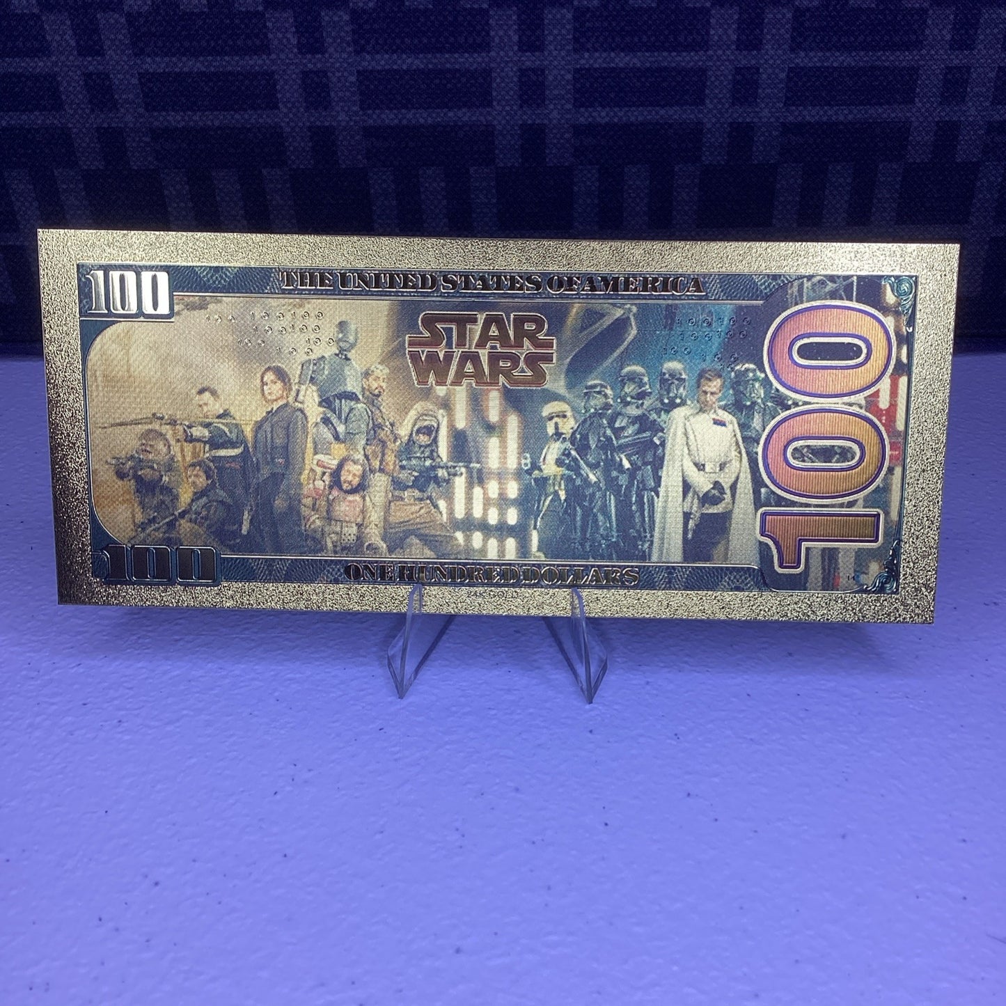 24k Gold Plated - C3P0 - Star Wars Banknote Novelty Collectible