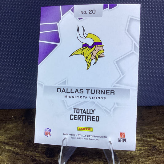 2024 Panini Totally Certified - Intriguing Players Dallas Turner #20 (RC)