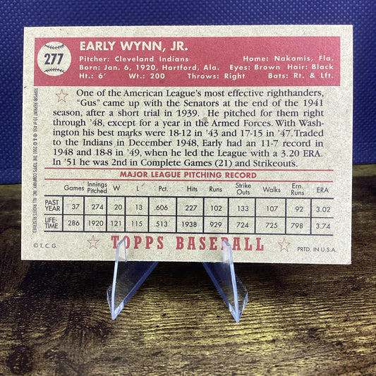 Early Wynn 2001 Topps Archives #19 Cleveland Indians - Reprint 19 of 450