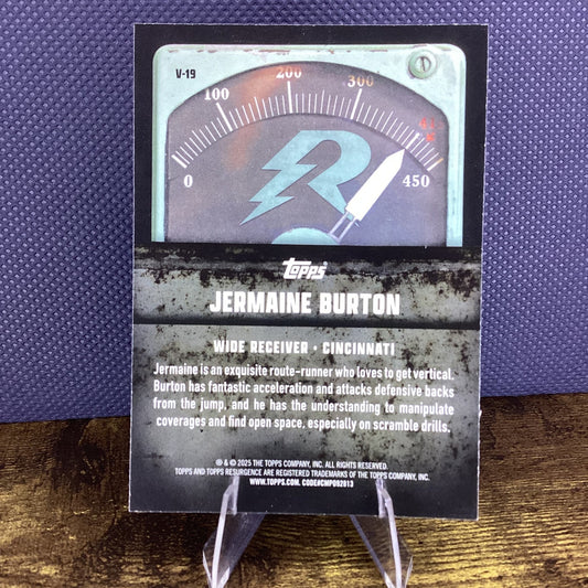 2024 Topps Resurgence - Voltaic Jermaine Burton #V-19 (RC)
