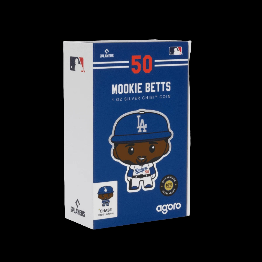 2025 Agoro Niue Major League Baseball Player Chibi Mookie Betts 1 oz Silver Coin