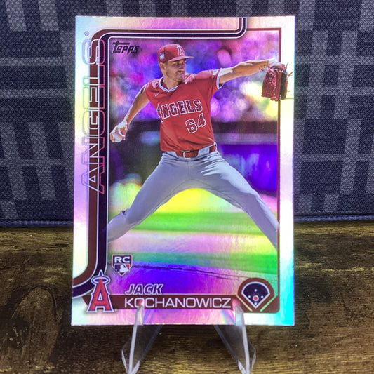 JACK KOCHANOWICZ 2025 TOPPS #17 RAINBOW FOIL ROOKIE RC LOS ANGELES ANGELS ⚾️