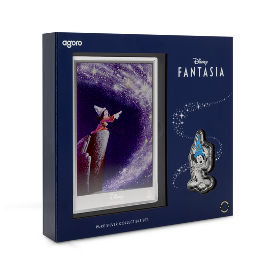 2025 Disney - Collection - Fantasia Silver Foil + Collectible 1oz Silver Coin