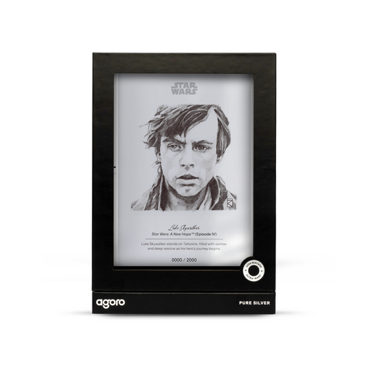 2026 Agoro Niue Star Wars™ Sketch Art - Luke Skywalker™ 5g .999 Silver Foil New