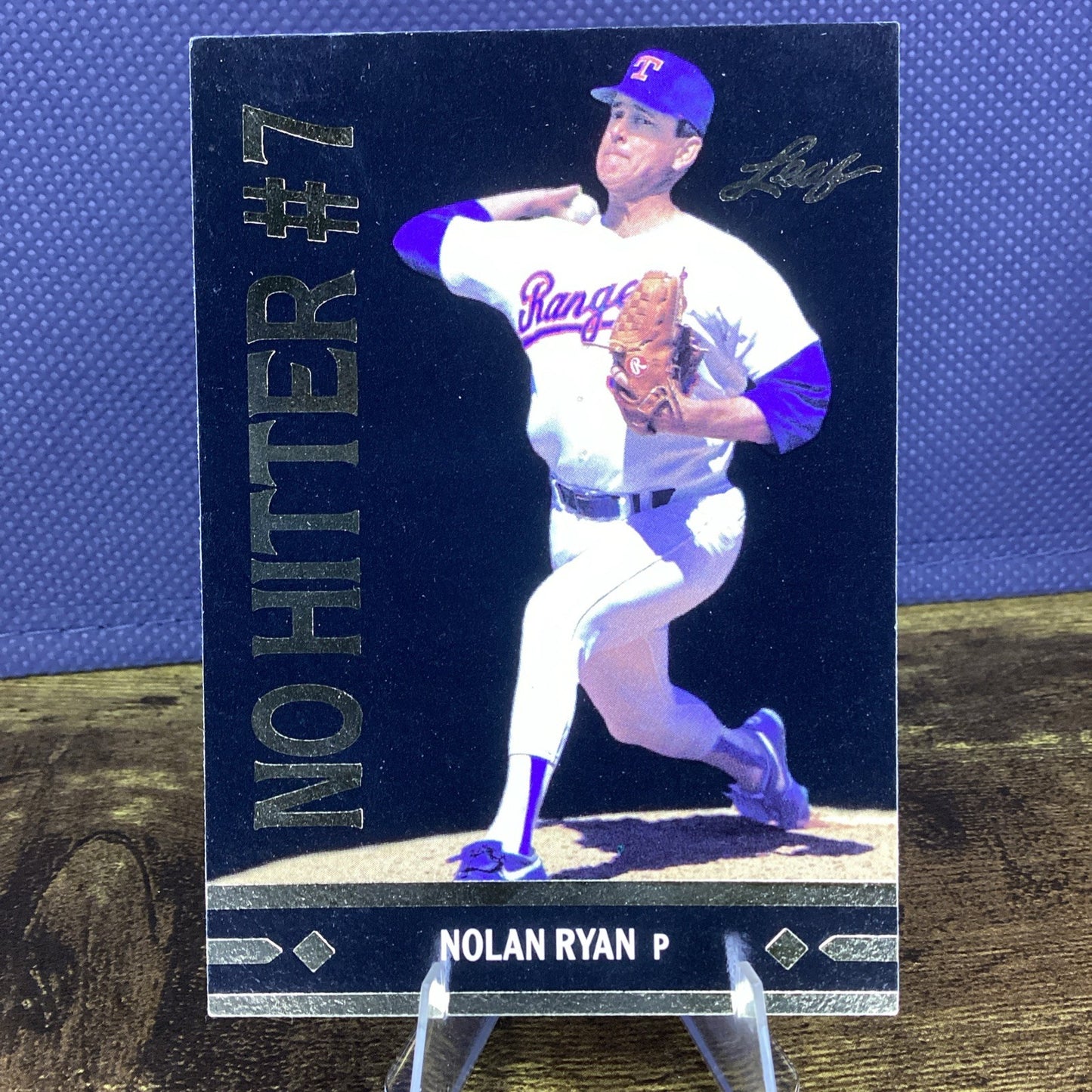 1991 Leaf Nolan Ryan No Hitter #7 BC25 Gold Moments Series 2 Texas Rangers
