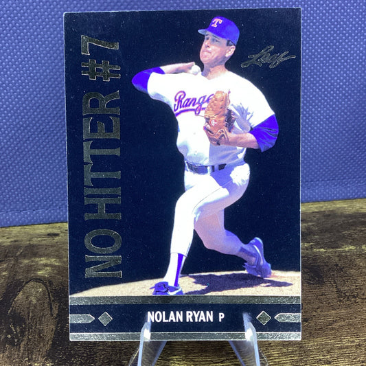 1991 Leaf Nolan Ryan No Hitter #7 BC25 Gold Moments Series 2 Texas Rangers
