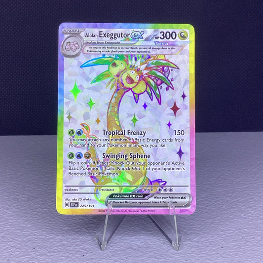 Alolan Exeggutor ex 225/191 Surging Sparks Ultra Rare Full Art Pokemon