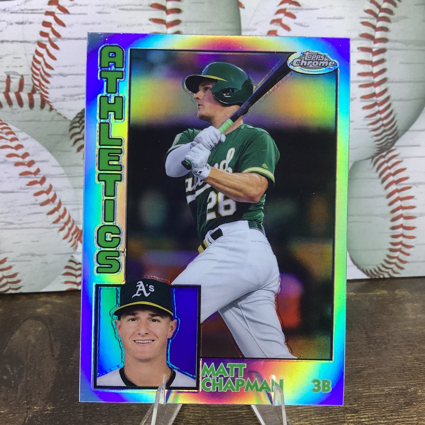 2019 Topps Chrome - 1984 Topps Matt Chapman #84TC-8 Refractor