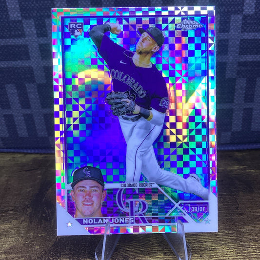 Nolan Jones 2023 Topps Chrome X-Fractors RC #43 Colorado Rockies