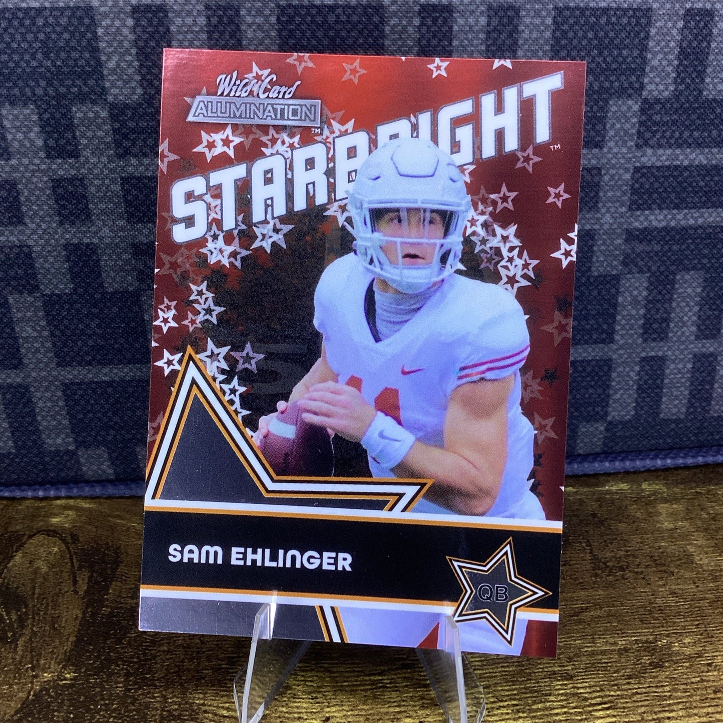 2021 Wild Card Alumination Starbright Red Sam Ehlinger #SB-44 Rookie RC
