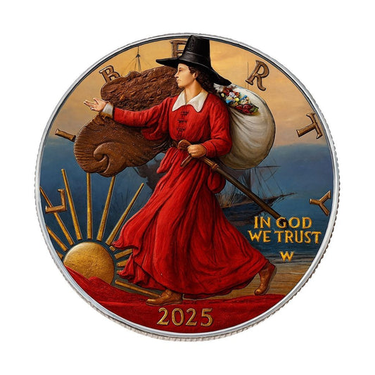 2025 U.S. Eagle Thanksgiving Edition 1 oz Silver Coin Limited Mint /499