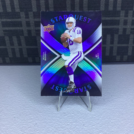 2008 Upper Deck Football StarQuest Rainbow Blue #SQ25 Peyton Manning