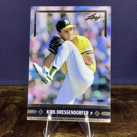 1991 Leaf Gold Rookies Kirk Dressendorfer #BC13 Oakland Athletics