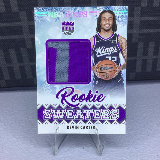 2025 Panini Hoops - Rookie Sweaters Devin Carter #RSW-DEV (MEM)