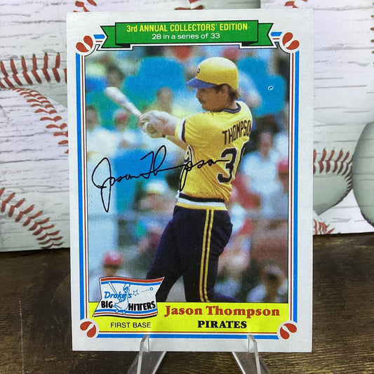 1983 Topps Drakes Big Hitters - Jason Thompson #28 28/33 Pirates