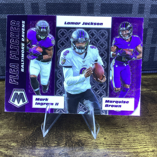 2020 Mosaic Flea Flicker Jackson Brown And Ingram Ravens 🔥🔥🔥🔥
