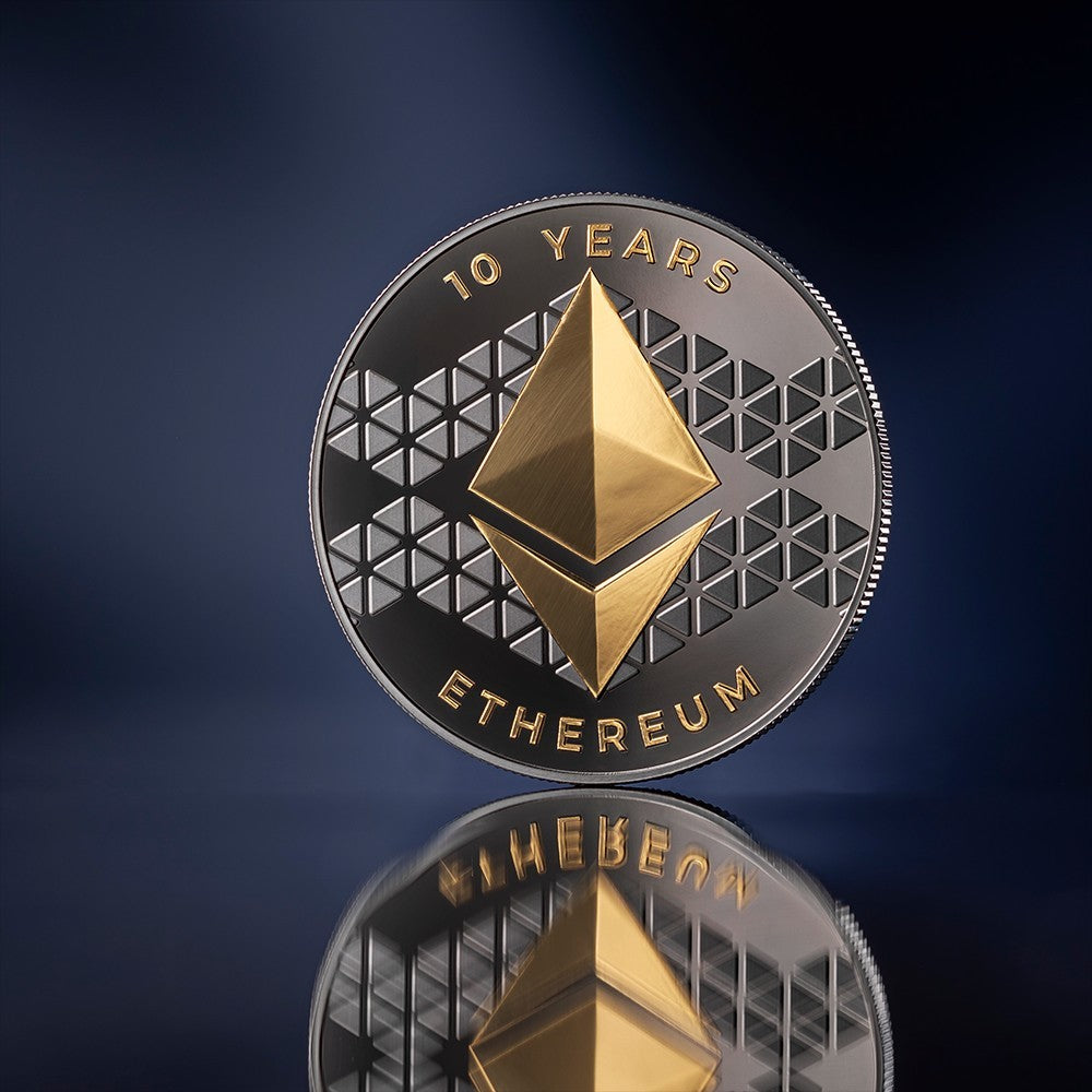 2025 United Crypto States Ethereum 1 oz Silver Coin 0.001 Ether QR Sealed In Box