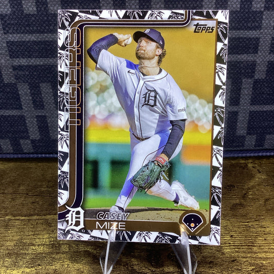 Casey Mize Palm Tree Parallel Topps 2025 Series-1 Tigers