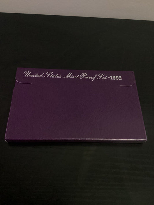 1992 Clad Proof Set U.S. Mint Original Government Packaging OGP COA