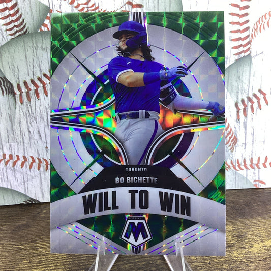 2022 MOSAIC BASEBALL WILL to WIN Bo Bichette #WW-4  GREEN PRIZM Blue Jays