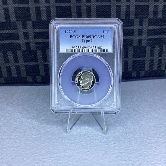 1979-S PCGS PR69DCAM ROOSEVELT CLAD DIME - TYPE 1