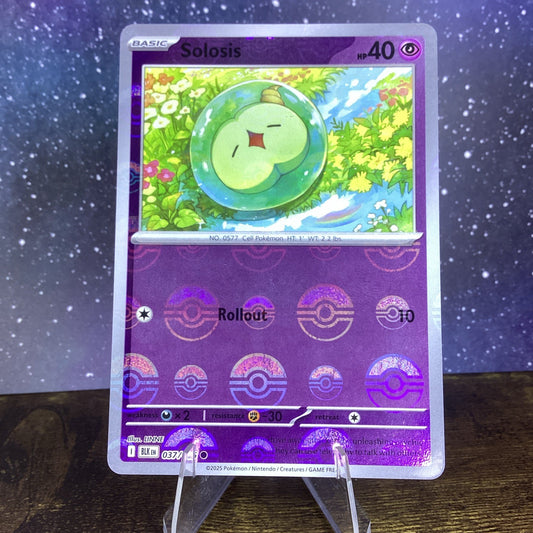 Solosis Pokeball 037/086 Black Bolt English Pokemon Card TCG