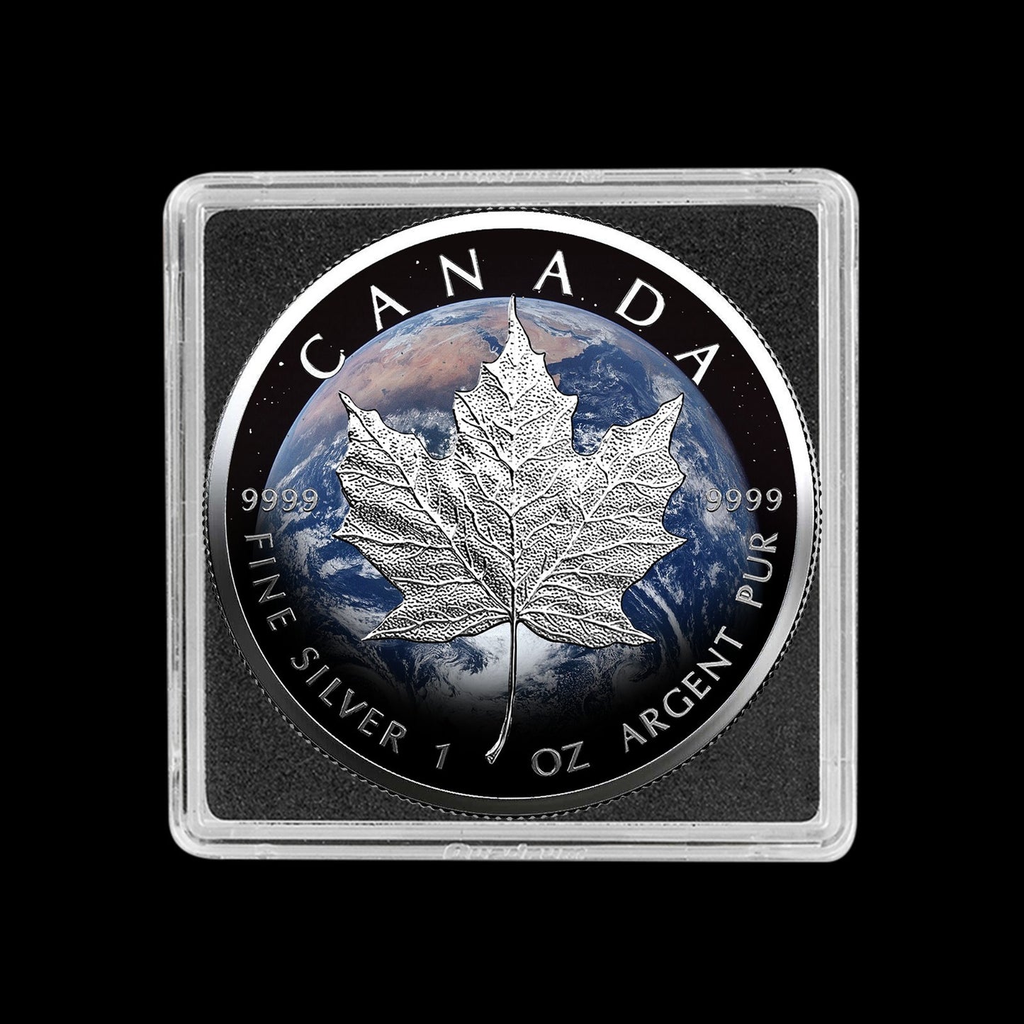 2026 Canada 1 oz Silver Maple Leaf Earth Coin | .9999 Pure Silver BU 500 Mintage