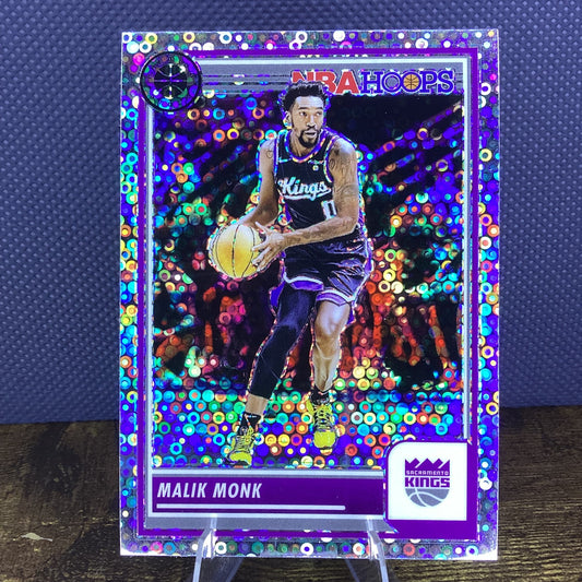 2023-24 Panini Nba Hoops Premium Stock - Malik Monk #123 Disco Prizm
