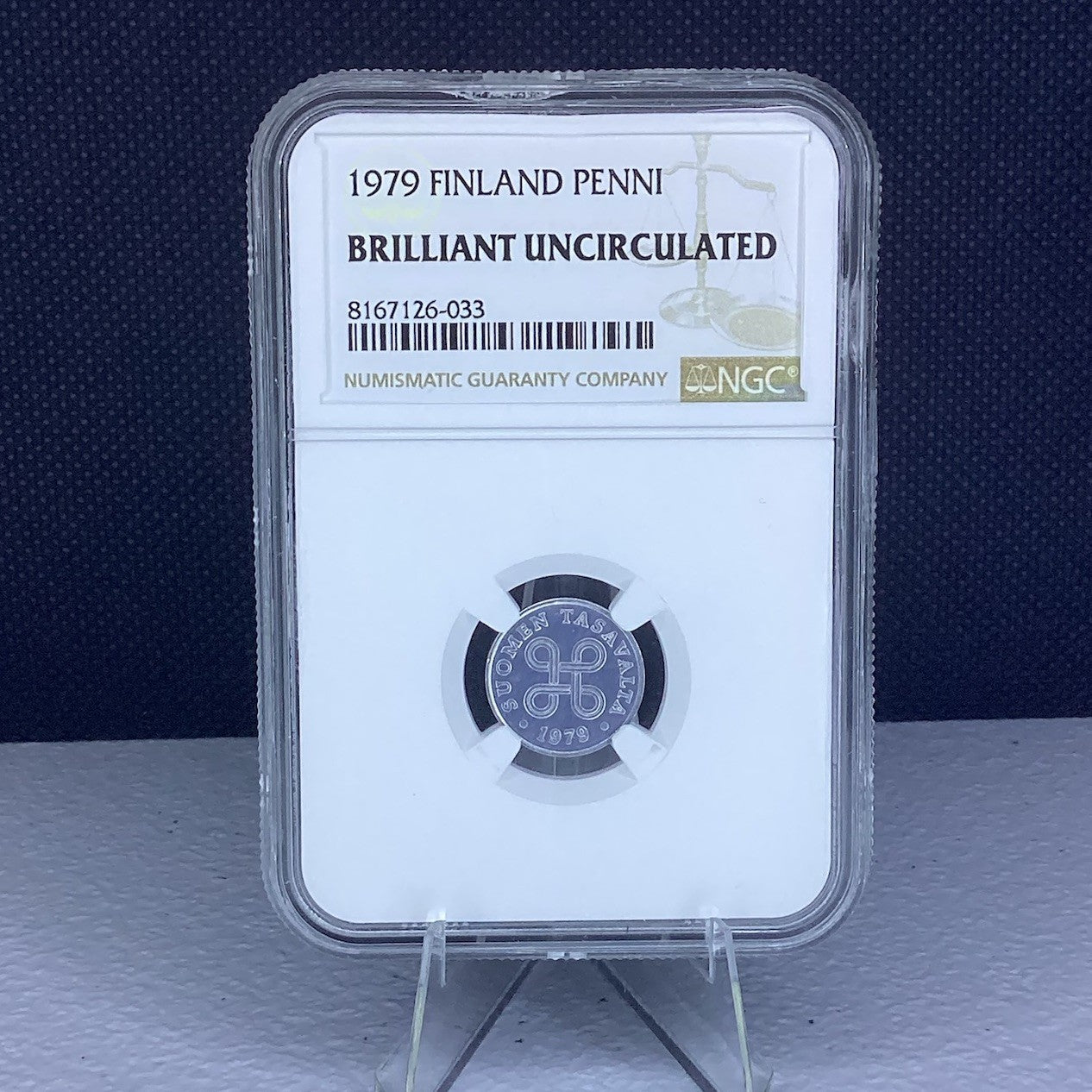 1979 Finland Penni - Certified Brilliant Uncirculated by NGC