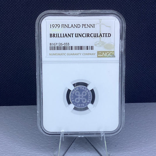 1979 Finland Penni - Certified Brilliant Uncirculated by NGC