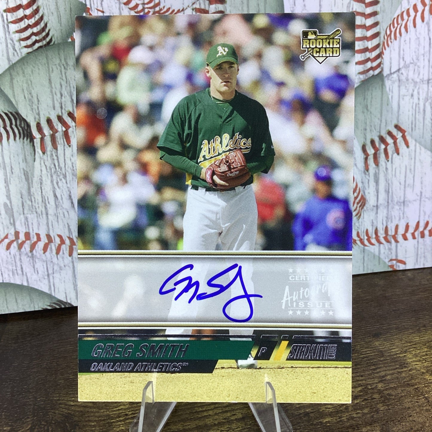 Greg Smith signed auto 2008 Topps Certified Autograph Stadium Club Card NM