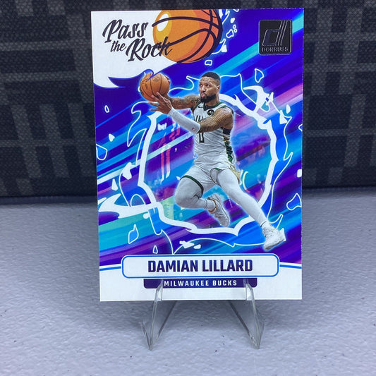 2024-25 Panini NBA Donruss Edition Pass The Rock Insert Sp Damian Lillard