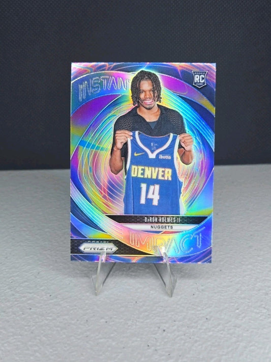 2024-25 Panini Prizm Instant Impact Silver Prizm DaRon Holmes II RC - Nuggets