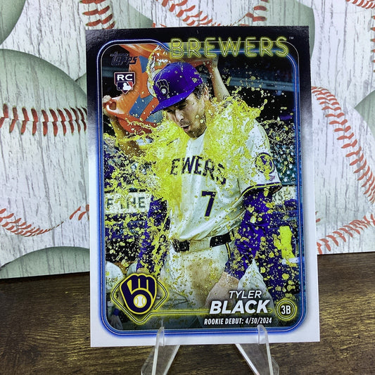 2024 Topps Update Series Tyler Black ROOKIE DEBUT US-150 Brewers Baseball Cards