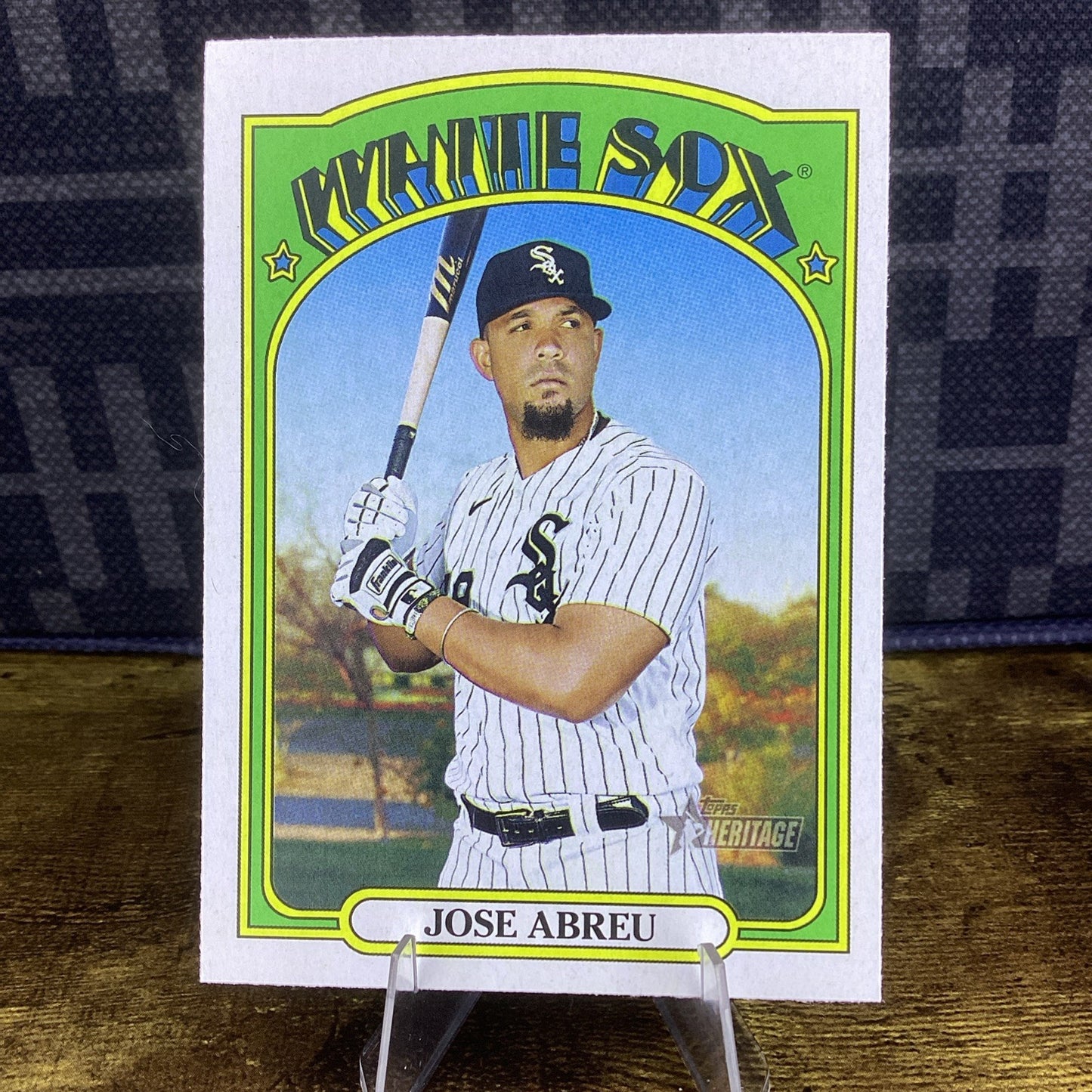 Jose Abreu 2021 Topps Heritage Baseball Base Card #144 Chicago White Sox MLB