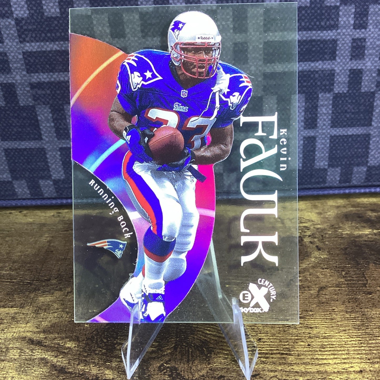 1999 Skybox EX Century Kevin Faulk #87 Rookie RC Clear RAINBOW HOLO