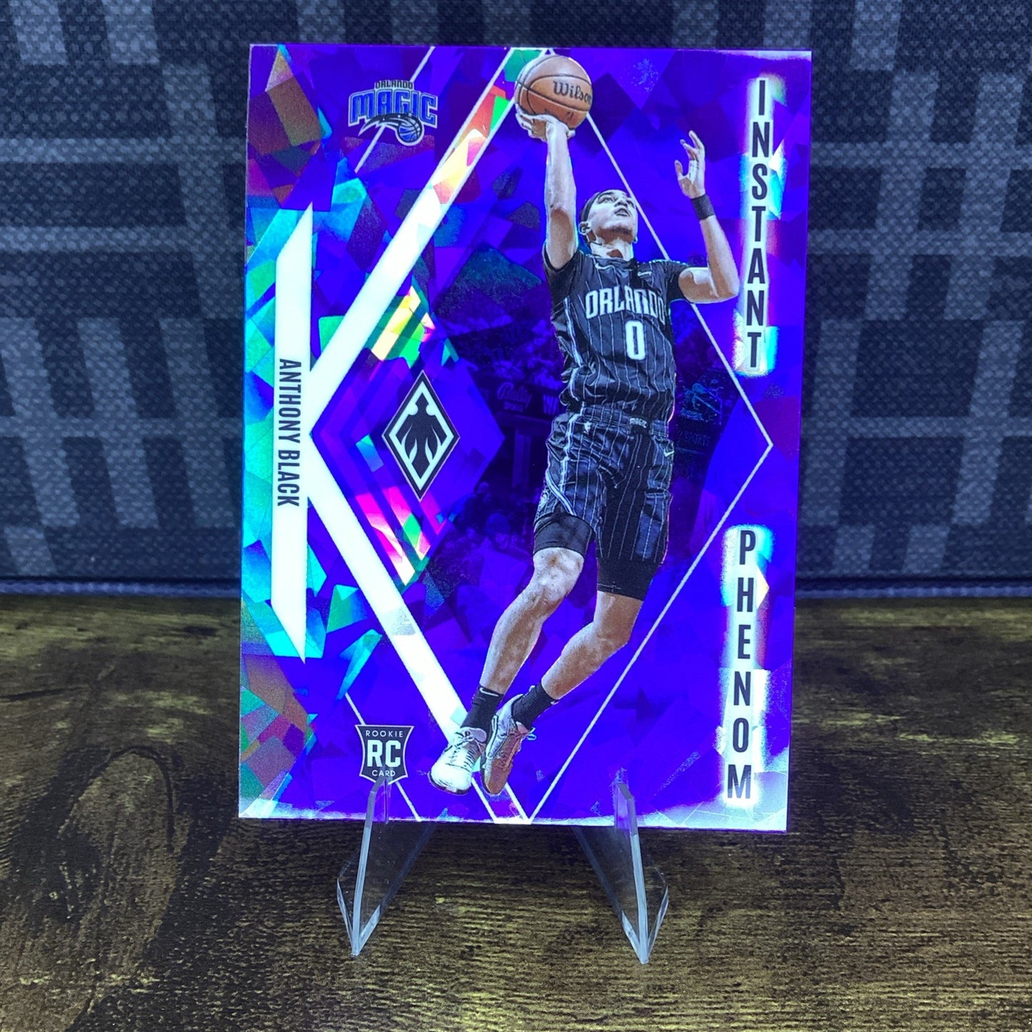 2023-24 Panini Phoenix Instant Phenom Blue Ice Anthony Black #3 Rookie RC