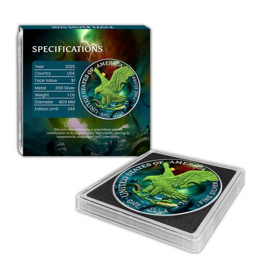 2025 U.S. Eagle Cthulhu Edition 1 oz Silver Coin /249