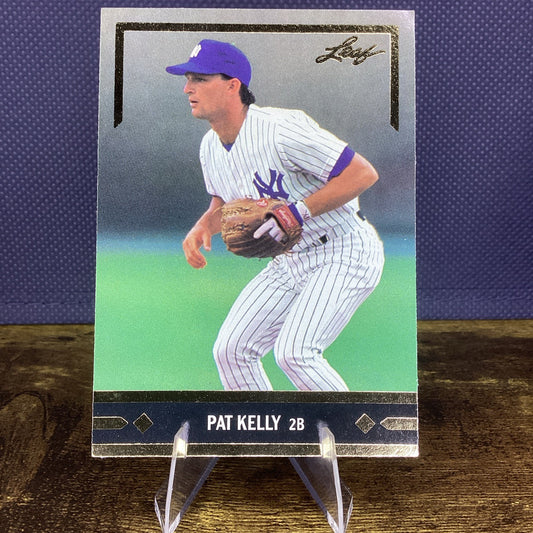 1991 Leaf Baseball Pat Kelly Gold Leaf Rookies #BC17 New York Yankees
