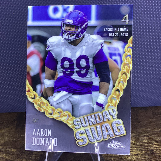 2024 Topps Chrome - Sunday Swag Aaron Donald #SS-25